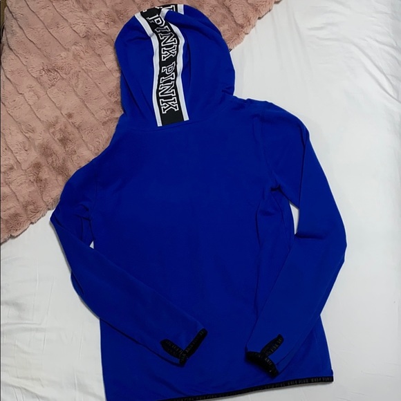 Pink Victoria Secret Blue Small Full Zip Jacket - Picture 2 of 7